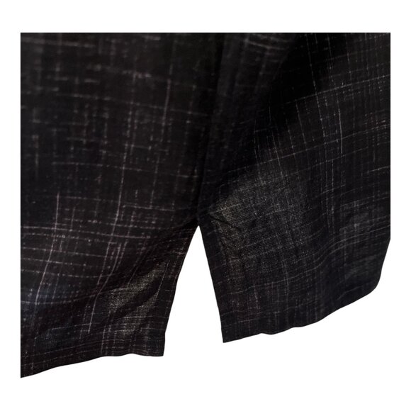 Batik Bay Men's XL Hawaiian Shirt – Black Rayon with Surfboards & Palms – Made i - Picture 6 of 6